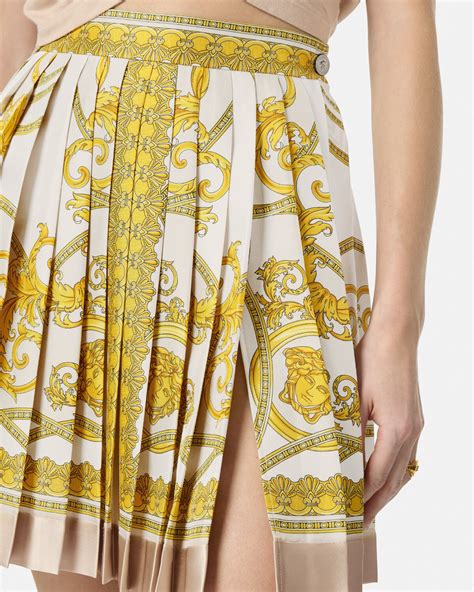 versace skirt pleated|Versace skirt size.